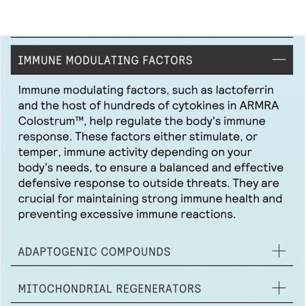 Pure and potent ARMRA Colostrum™ concentrate. Strengthen your skin, lung, & gut - Picture 11 of 15